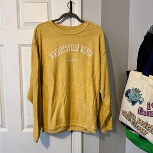 Yellow Wrightsville Beach Sweatshirt